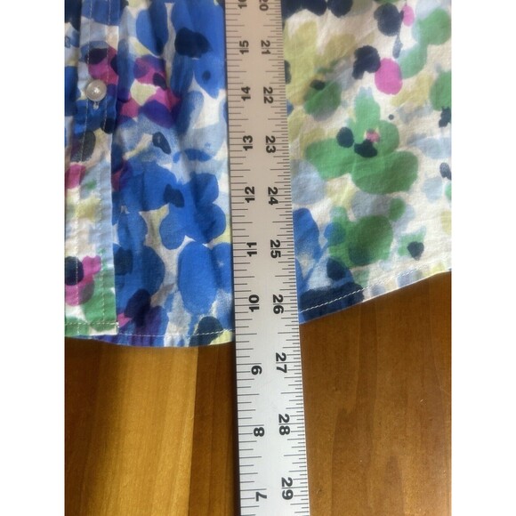 Saint James Women’s Floral Blouse. USA Size 4. Long Sleeve. Button Up - Picture 9 of 12